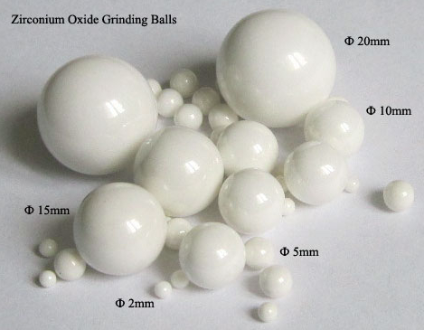 Yttrium Stabilized Zirconium Oxide Grinding Balls