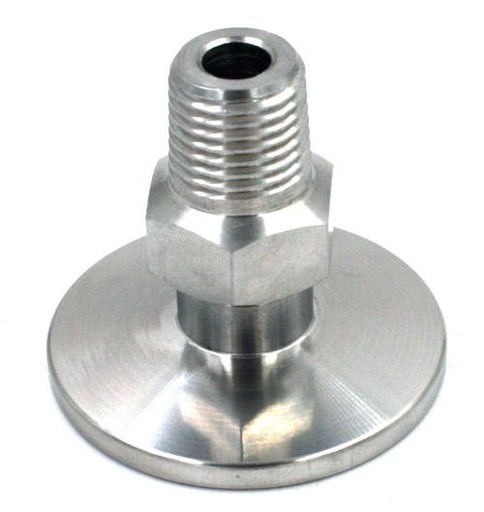 [KF25-14F-1] KF25/NW25 Flange to 1/4" Flare Adapter for Vacuum Connection