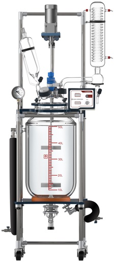 [R50] Ai 50L Single or Dual Jacketed Glass Reactor Systems