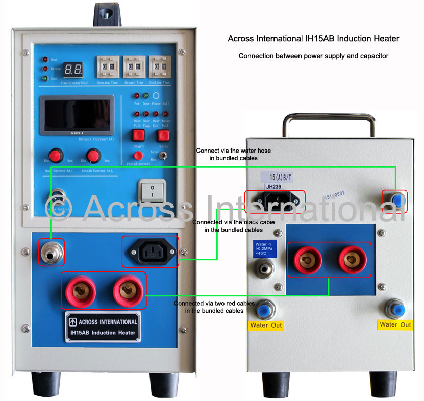 8KW Mid-Frequency Split Induction Heater w/ Timers 30-80KHz