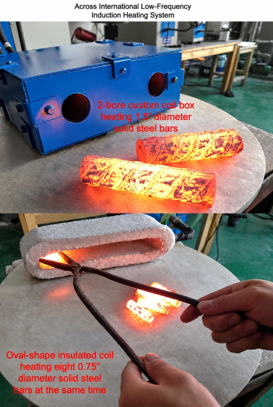 25KW Low-Frequency Dual-Station Induction Heater 1-20KHz