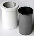 Graphite Crucible w/ SiO2 Liner for Metal Casting 150ml Capacity
