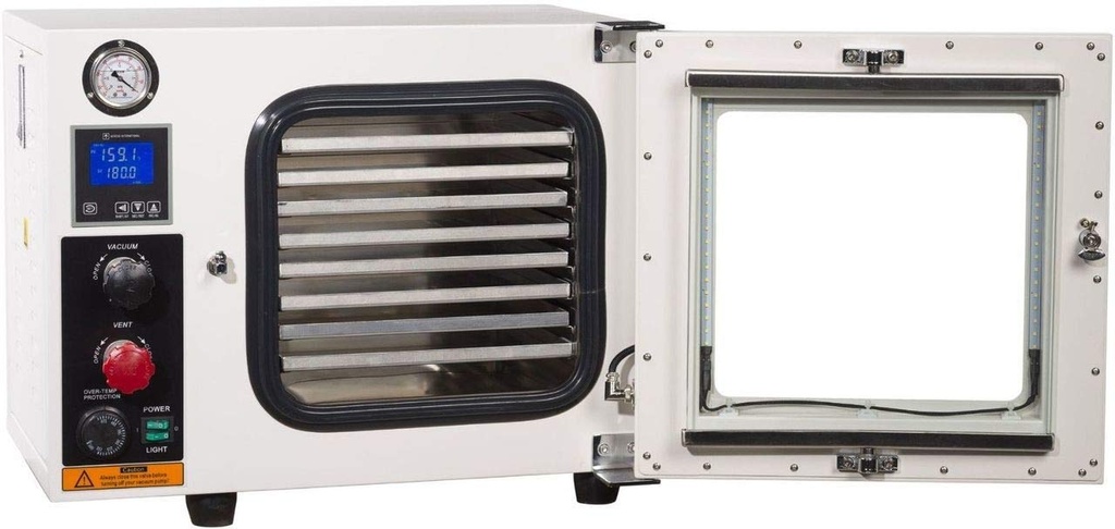 26L 250°C Vacuum Oven w/ 5 Sided Heating & LED Lights 