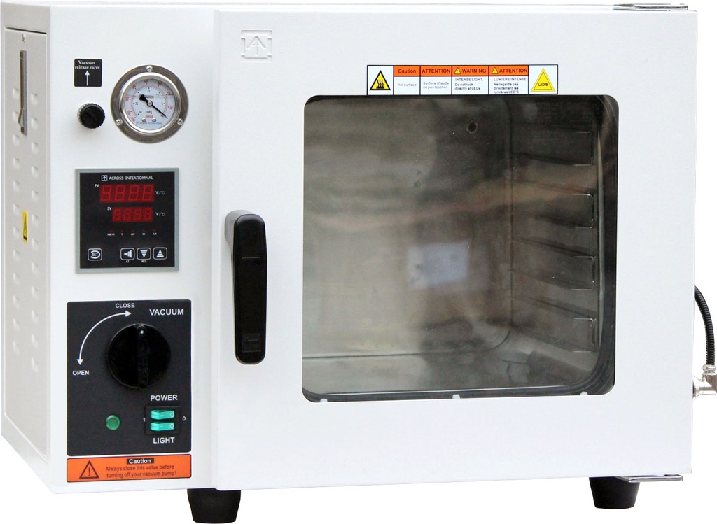 26L 250°C Vacuum Oven w/ 5 Sided Heating & LED Lights 