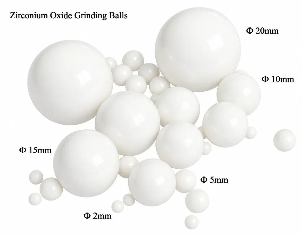 Yttrium Stabilized Zirconium Oxide Grinding Balls