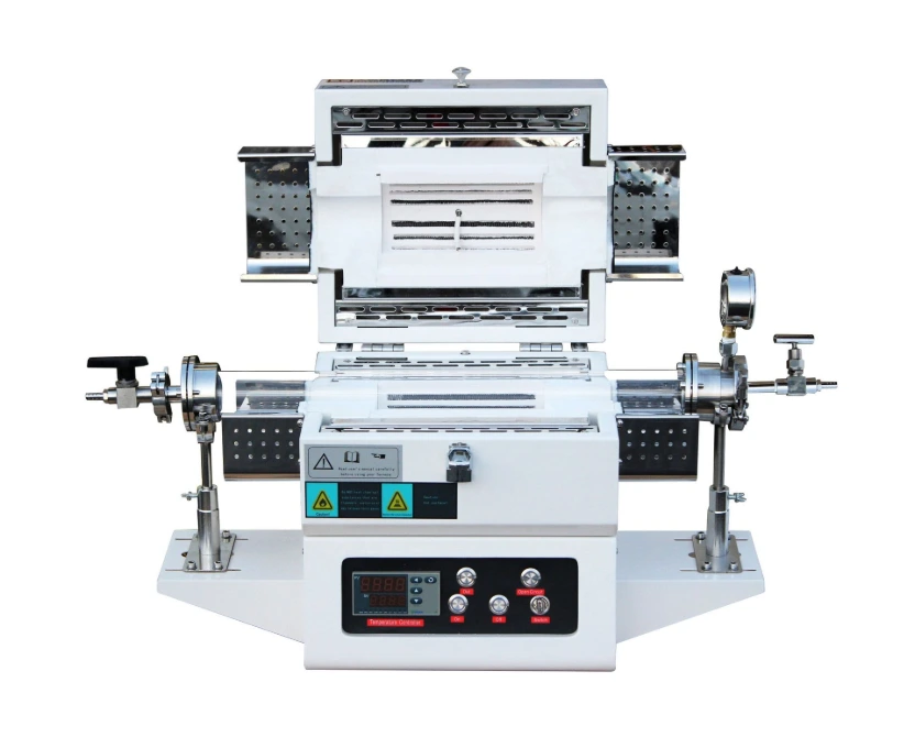 1-Zone 1200°C 50mm OD Split Tube Furnace with Quartz Tube