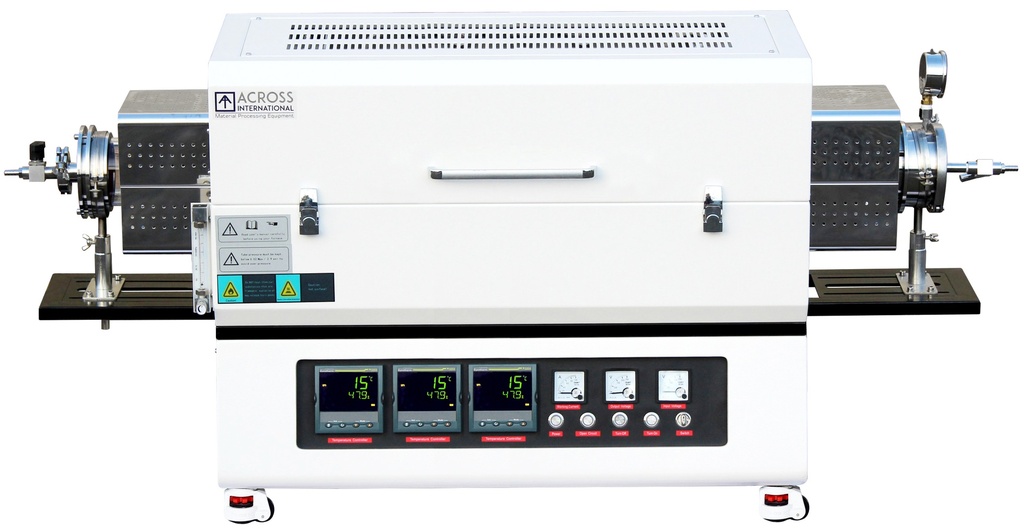 3-Zone 1200°C Tube Furnace w/ Kanthal (Sweden) Heating Elements