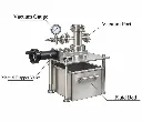 1-Zone 1200C Vertical Split Tube Furnace w/ Fluid Bed