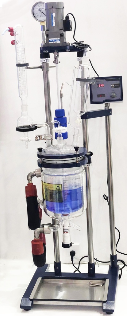 Ai 5L Single or Dual Jacketed Glass Reactor Systems