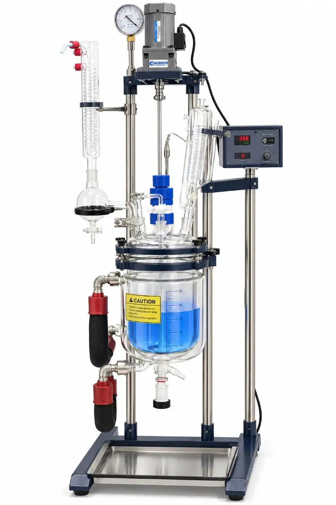 Ai 5L Single or Dual Jacketed Glass Reactor Systems