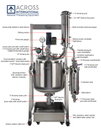 Ai Dual-Jacketed 100L 316L-Grade Stainless Steel Reactor