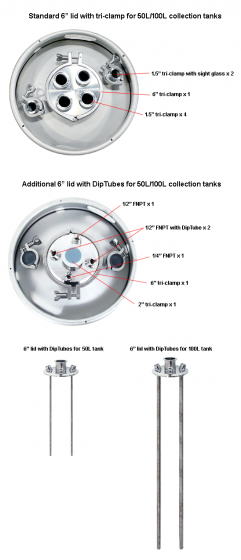 Ai Dual-Jacketed 100L 316L-Grade Stainless Steel Reactor