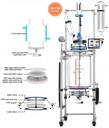 Ai 50L Single Or Dual Jacketed Filter Glass Reactor