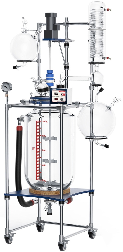 Ai 100L Single Jacketed Glass Reactor
