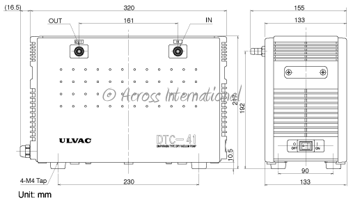 ULVAC DTC-41 1.6 cfm Dual-Stage Chemical-Resist Diaphragm Pump