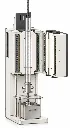 1-Zone 1200C Vertical Split Tube Furnace w/ Fluid Bed