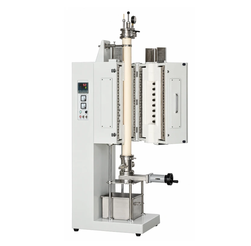 1-3 Zones 1500C Vertical Split Tube Furnace w/ Fluid Bed