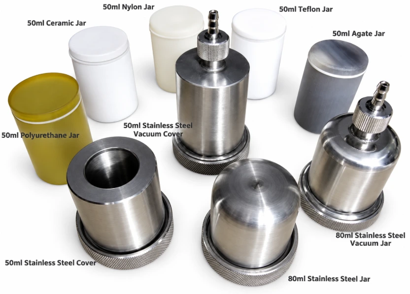 Desktop High Energy Vibratory Ball Mill with One 80ml St St Jar