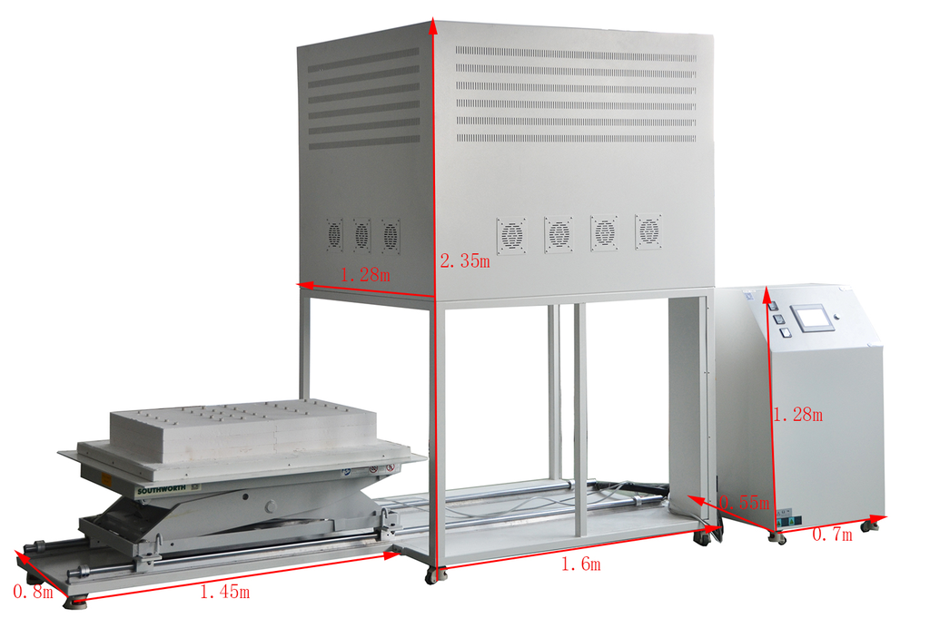 1700°C Max Controlled Atmosphere Vertical Elevator Furnace