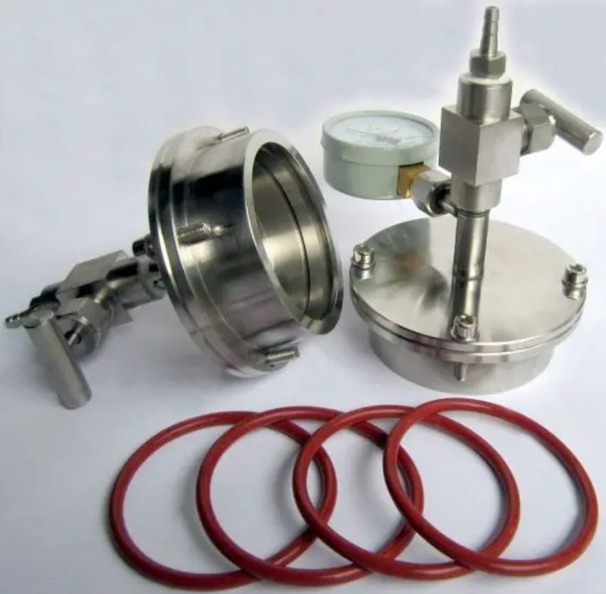 Stainless Steel Vacuum Sealing Flange Kit for 25-150mm OD Tubes