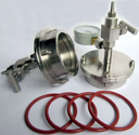 Stainless Steel Vacuum Sealing Flange Kit for 25-150mm OD Tubes