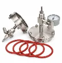 Stainless Steel Vacuum Sealing Flange Kit for 25-150mm OD Tubes