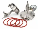 Stainless Steel Vacuum Sealing Flange Kit for 25-150mm OD Tubes
