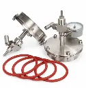 Stainless Steel Vacuum Sealing Flange Kit for 25-150mm OD Tubes