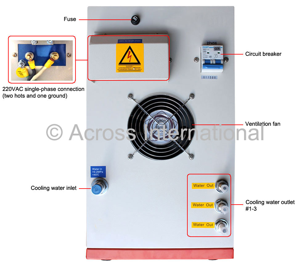 6.6KW Hi-Frequency Compact Induction Heater w/ Timers 100-500KHz