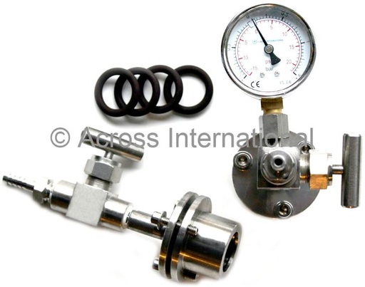 [FS.25mm] Stainless Steel Vacuum Sealing Flange Kit for 25-150mm OD Tubes (For 25mm OD Tubes)