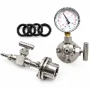 Stainless Steel Vacuum Sealing Flange Kit for 25-150mm OD Tubes