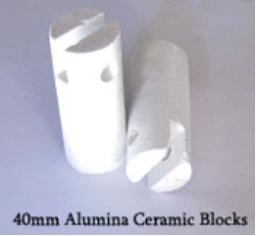 Alumina Ceramic Thermal Tube Blocks for Tubes OD 25mm to 250mm
