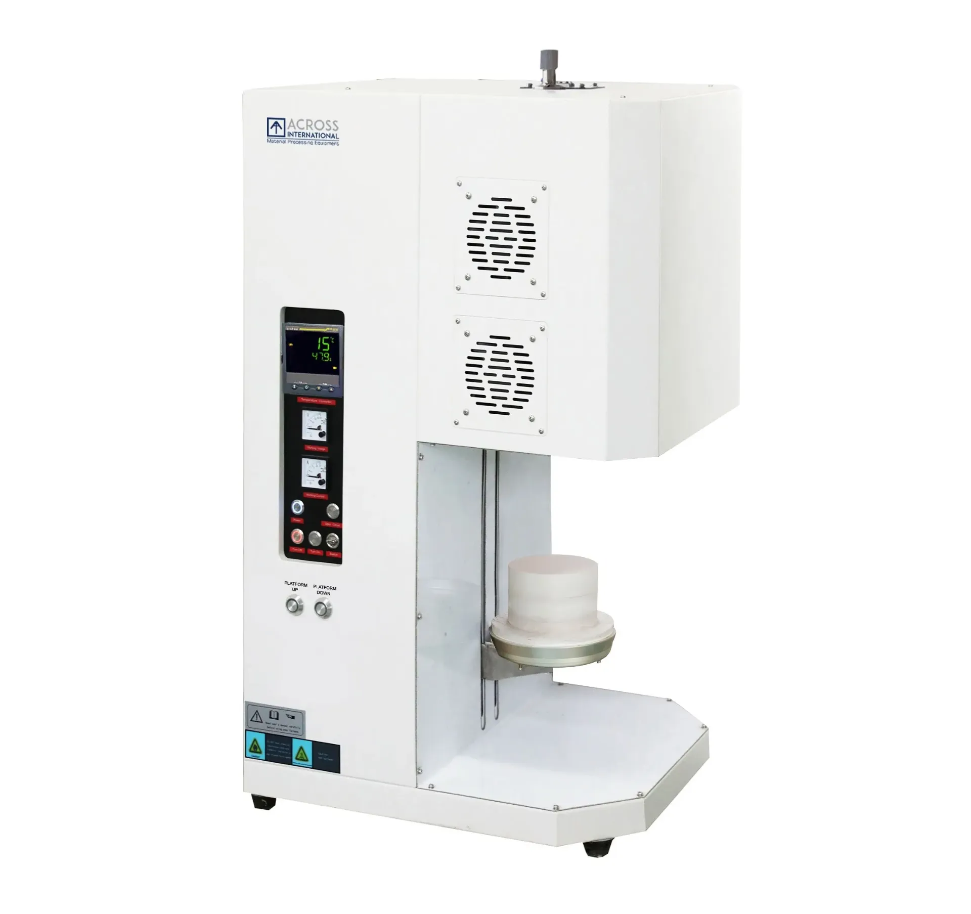 1200C Table-Top Motorized Bottom Loading Furnace with Optional Stirring