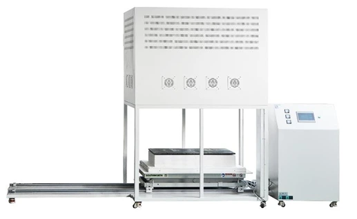 1700°C Max Vertical Elevator Muffle Furnace