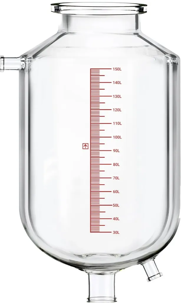 Single-Jacketed 150L Reactor Vessel for Ai R150 Glass Reactors