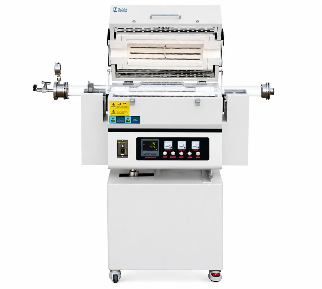 1200C 1-3 Zone Rotary & Tilting Top-Open Tube Furnace