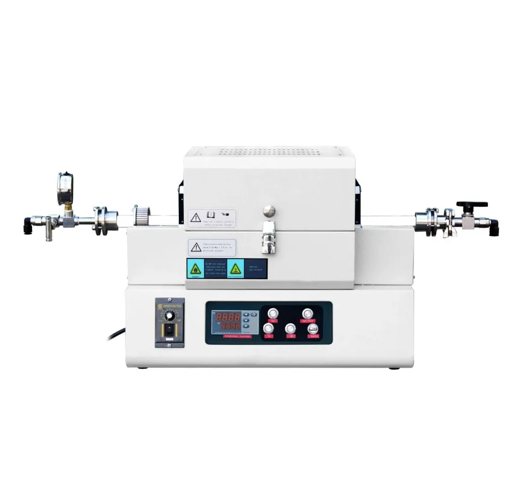 [RTF1200.25] 1200C 1-Zone 25mm OD Compact Rotary Top-Open Tube Furnace