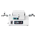 1200C 1-Zone 25mm OD Compact Rotary Top-Open Tube Furnace