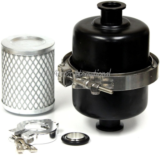 EZ-Swap Large Capacity Pump Exhaust Oil Mist Filter w/ Fittings