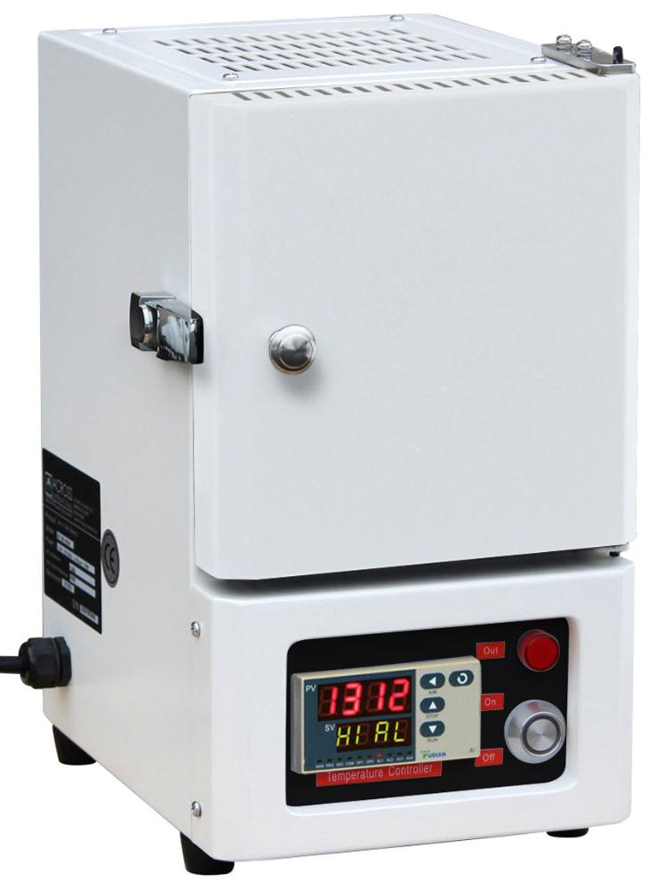 1100°C 1.3L Compact Muffle Furnace w/30-Seg PID Control