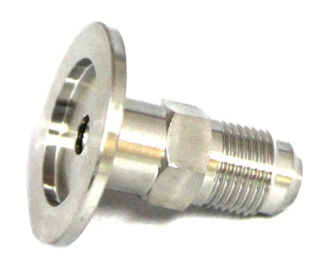 KF25/NW25 Flange to 3/8" Flare Adapter for Vacuum Connection