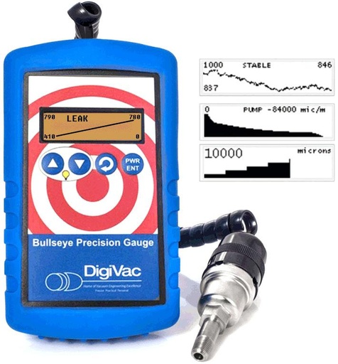 DigiVac Bullseye Precision Vacuum Gauge with Real-Time Analytics