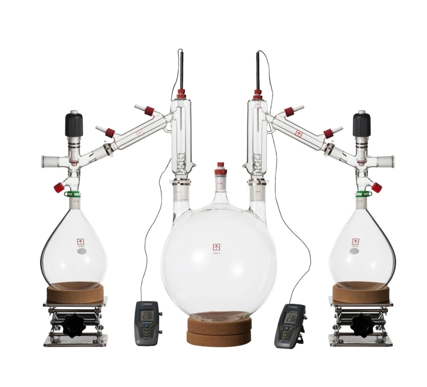 [Clear10v] Ai 10 Liter Short Path Distillation Kit with Valved Adapters