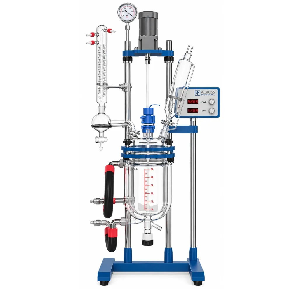 [R5] Ai 5L Single or Dual Jacketed Glass Reactor Systems