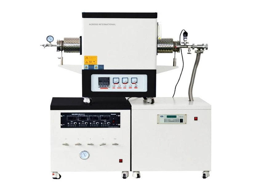 [STF1400cvd] 1400°C CVD Tube Furnace With Gas Mixing & Pumping System