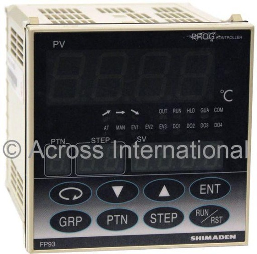 Shimaden FP93 Temperature Controller With 40-Segement Ramp PID