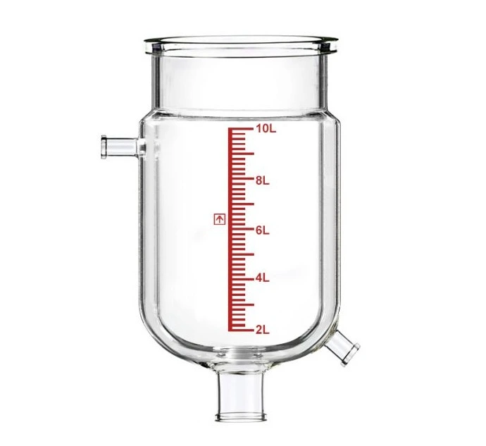 Single-Jacketed 10L Reactor Vessel For Ai R10 Glass Reactors