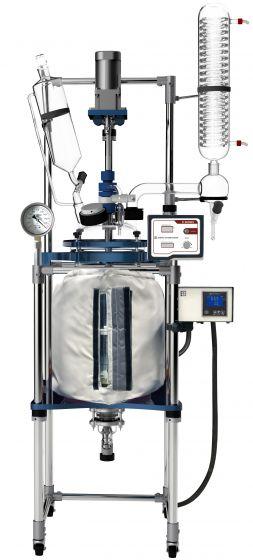 Ai 20L Non-Jacketed Glass Reactor With 200°C Heating Jacket