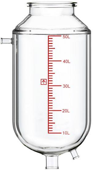 Single-Jacketed 50L Reactor Vessel For Ai R50 Glass Reactors