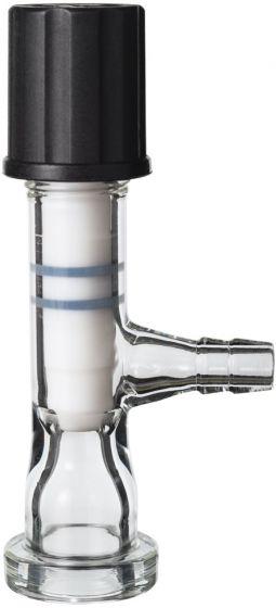 Glass Vacuum Port With PTFE Valve For Ai Rotary Evaporators